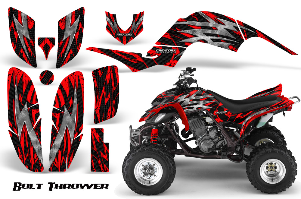 Yamaha Raptor 660 Graphics Kit Bolt Thrower Red